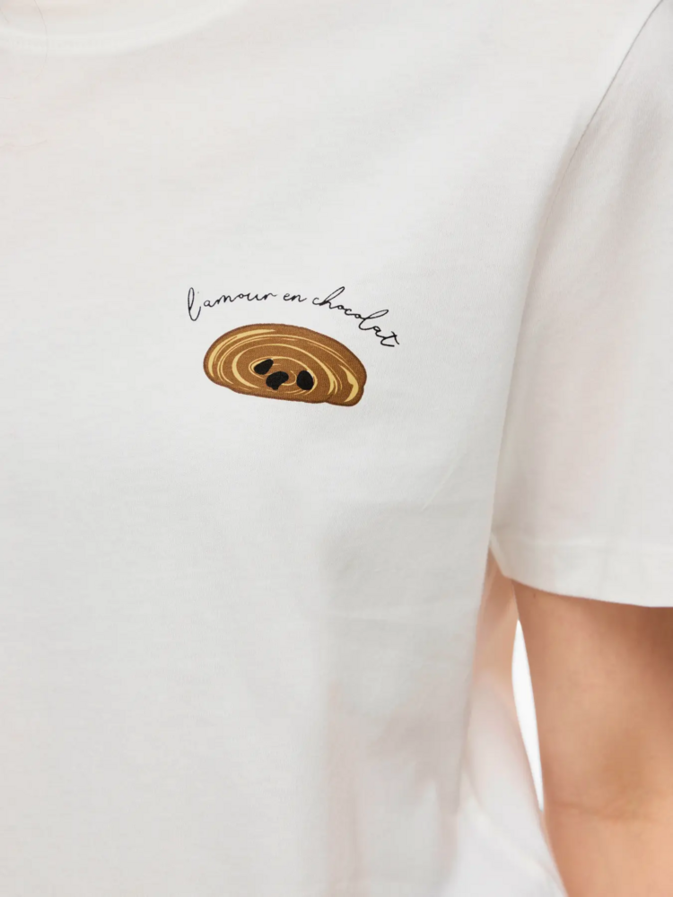 Vila Clothes visybil t-shirt - chocoladekoek