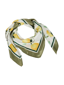 Vila Clothes viscaffi satin scarf - lemons