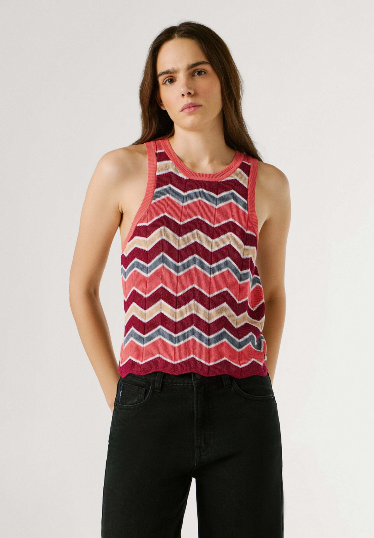 Pepe Jeans kasha knit multicolor top
