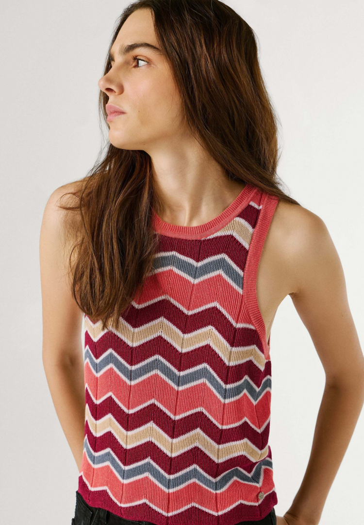 Pepe Jeans kasha knit multicolor top