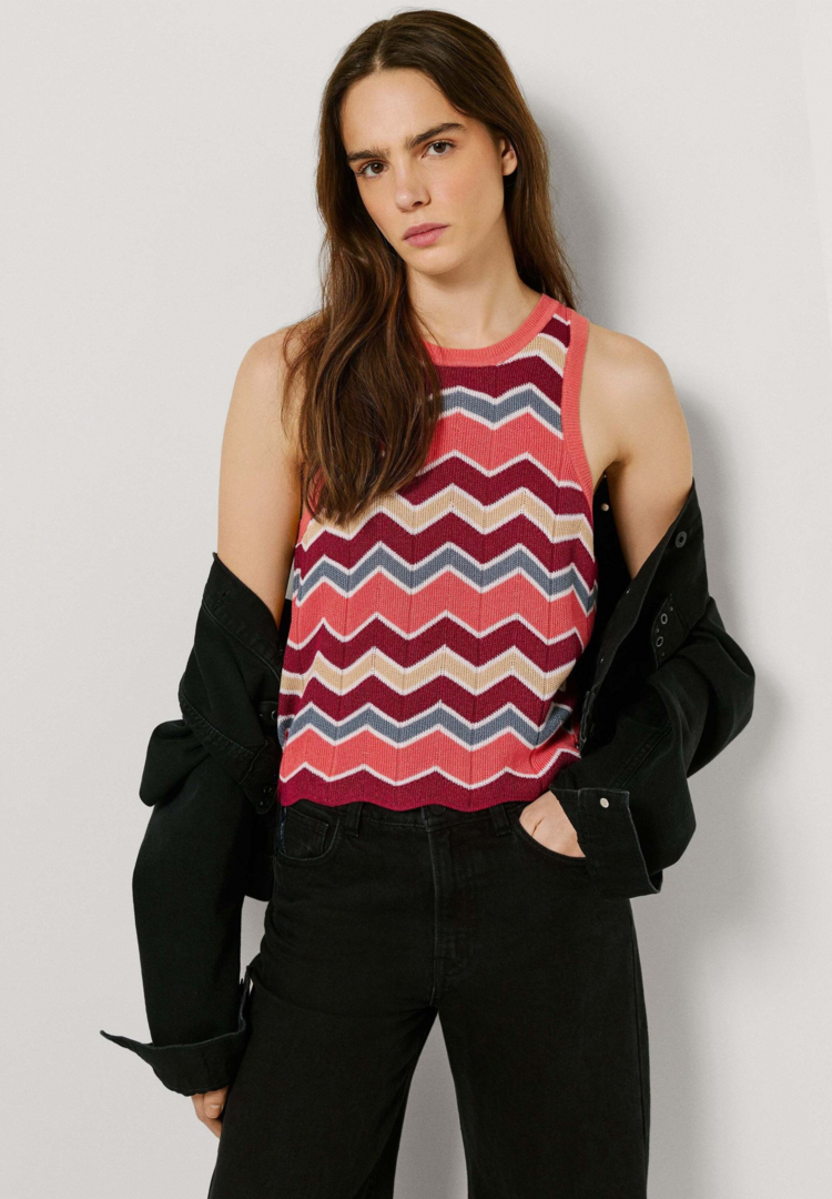 Pepe Jeans kasha knit multicolor top