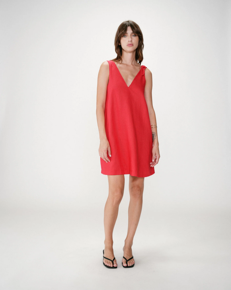 Grace & Mila wynette a-line dress - rood