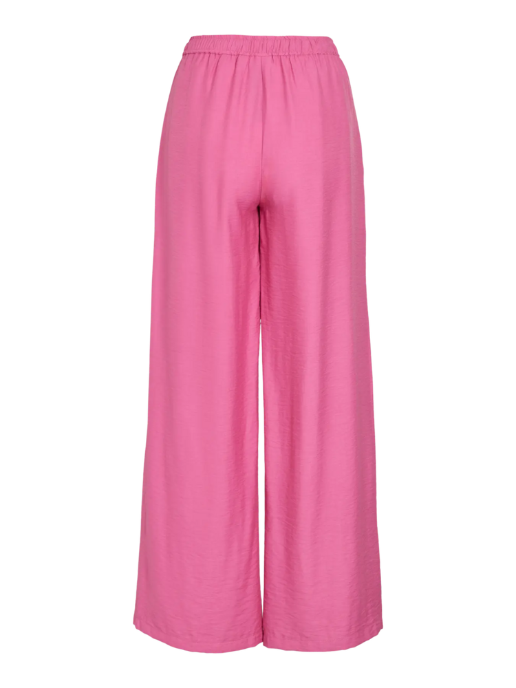 Vila Clothes viwinnie wide satin pants - pink