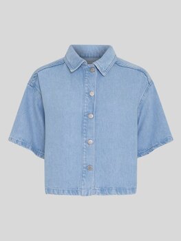 Moss Copenhagen saphina 2/4 sleeve jeans shirt