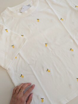 Vila Clothes vimonie t-shirt _ embroidered lemons