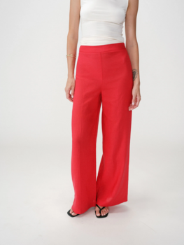 Grace & Mila wesley linenn blend pants - rouge