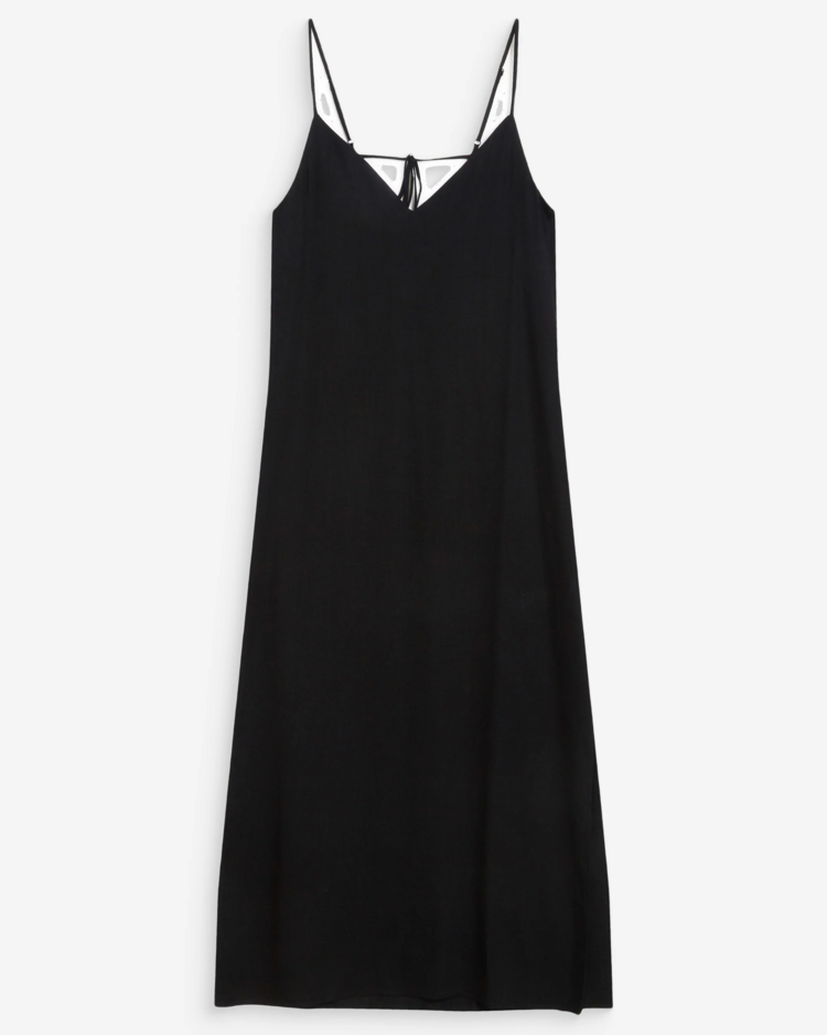 Grace & Mila Wendra thin strap midi dress - noir