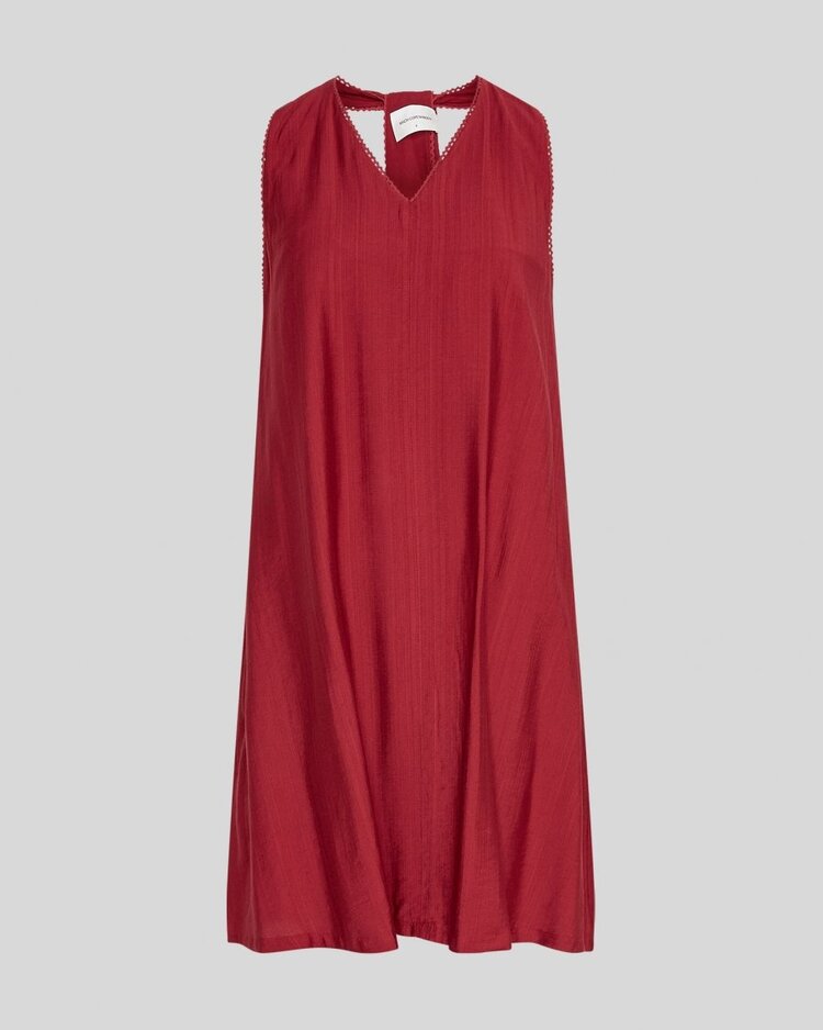 Moss Copenhagen peninna sleeveless dress - burgundy