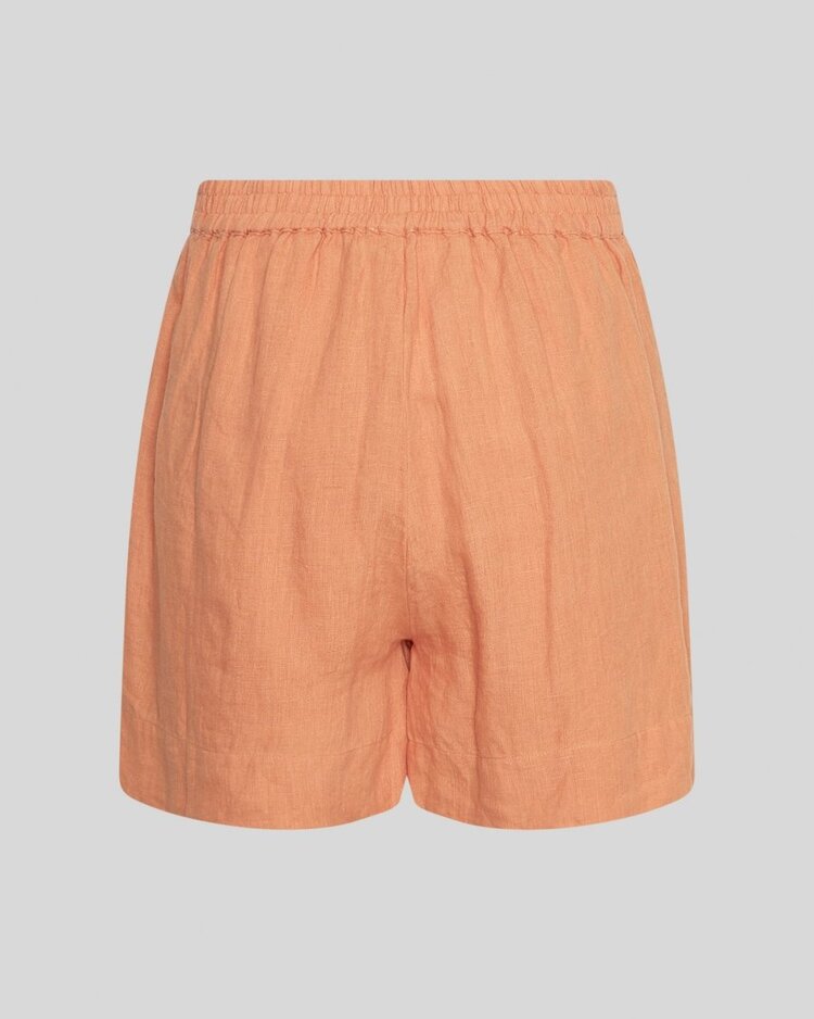 Moss Copenhagen pearlina linnen shorts - orange