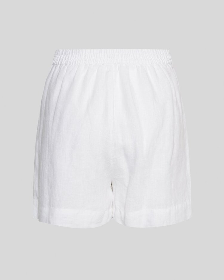 Moss Copenhagen pearlina linnen shorts - white