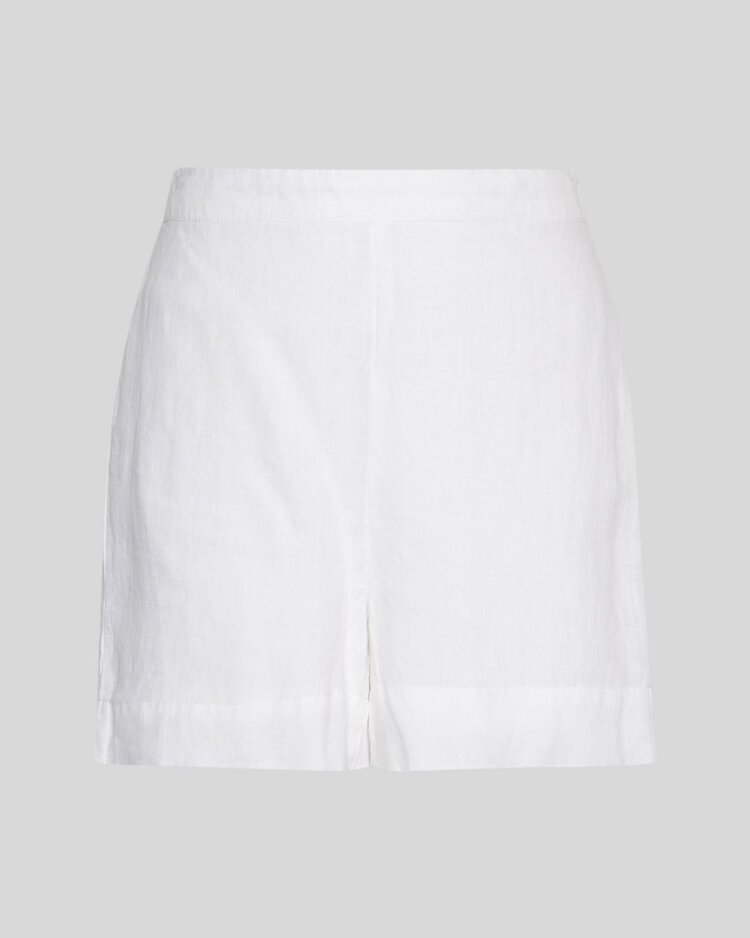 Moss Copenhagen pearlina linnen shorts - white