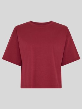 Moss Copenhagen moa boxy t-shirt - bordeaux