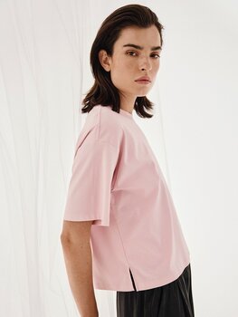 Moss Copenhagen moa boxy t-shirt - light pink