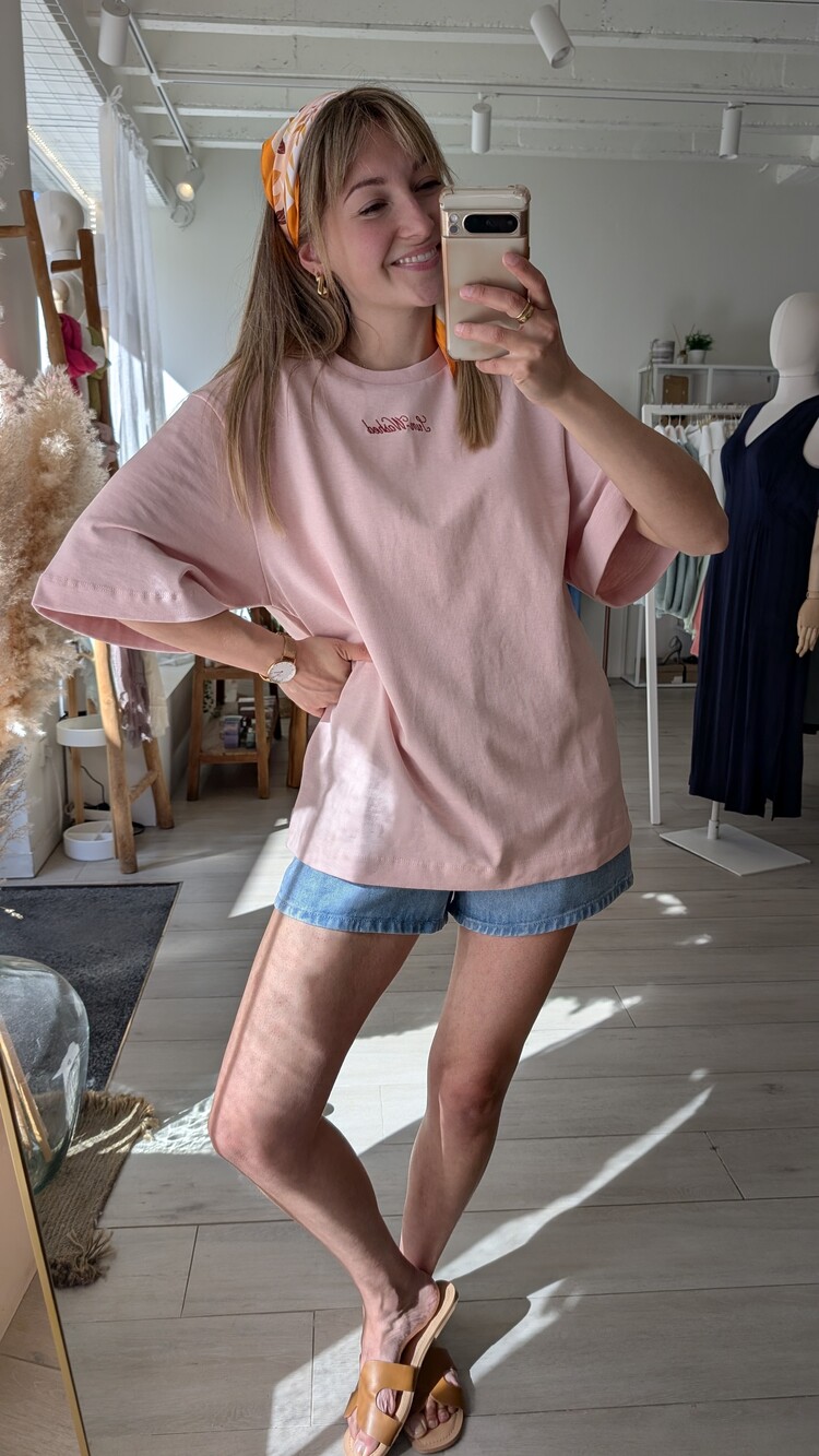 Moss Copenhagen zalle oversized t-shirt - sun washed