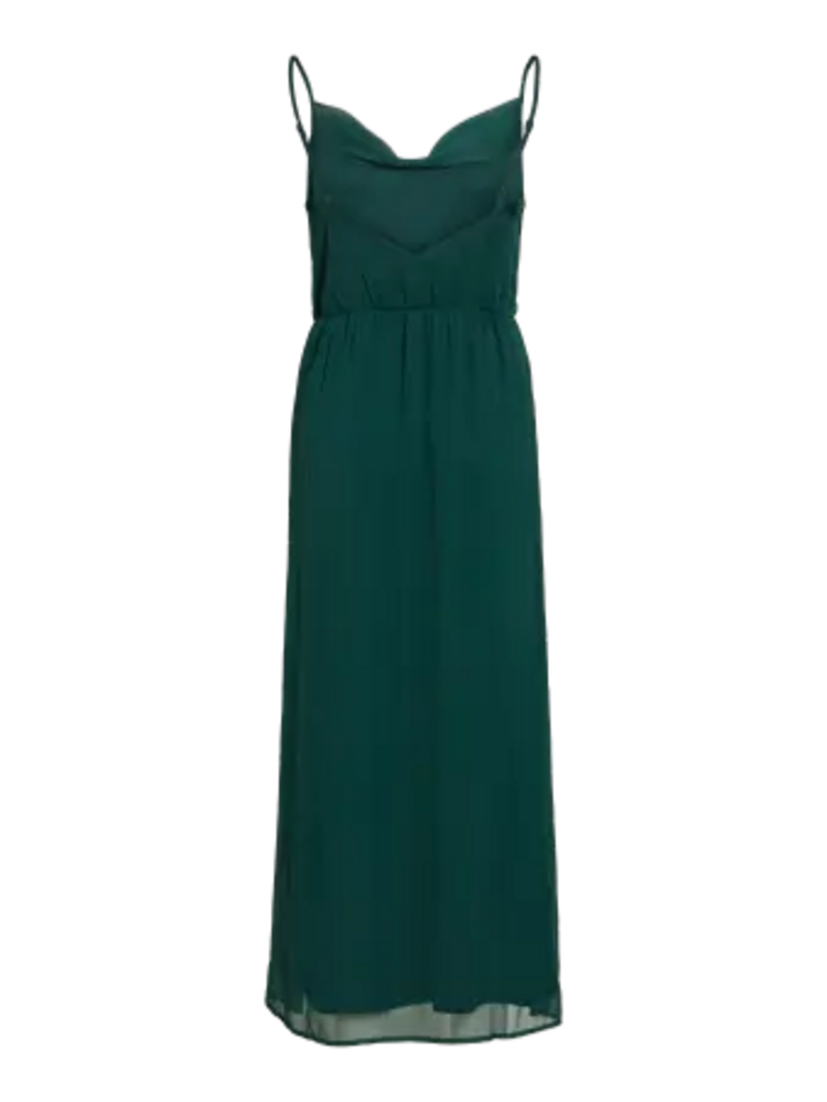 Vila Clothes vifalia chifon midi dress - pine green
