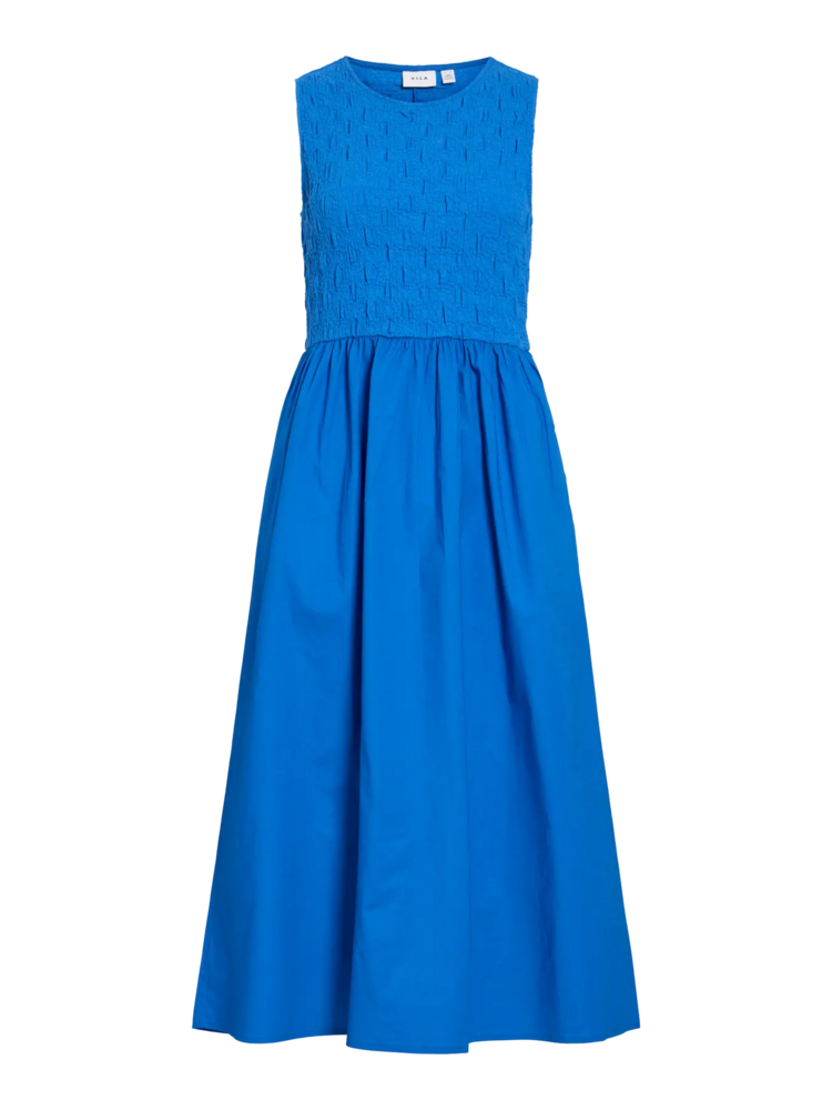 Vila Clothes vicarla midi dress - bright blue