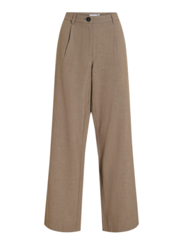 Vila Clothes vikari  straight pants - brown melange