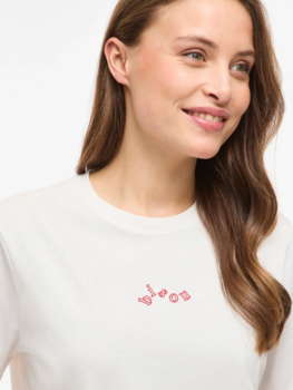 Vila Clothes visybilla white t-shirt - bisou