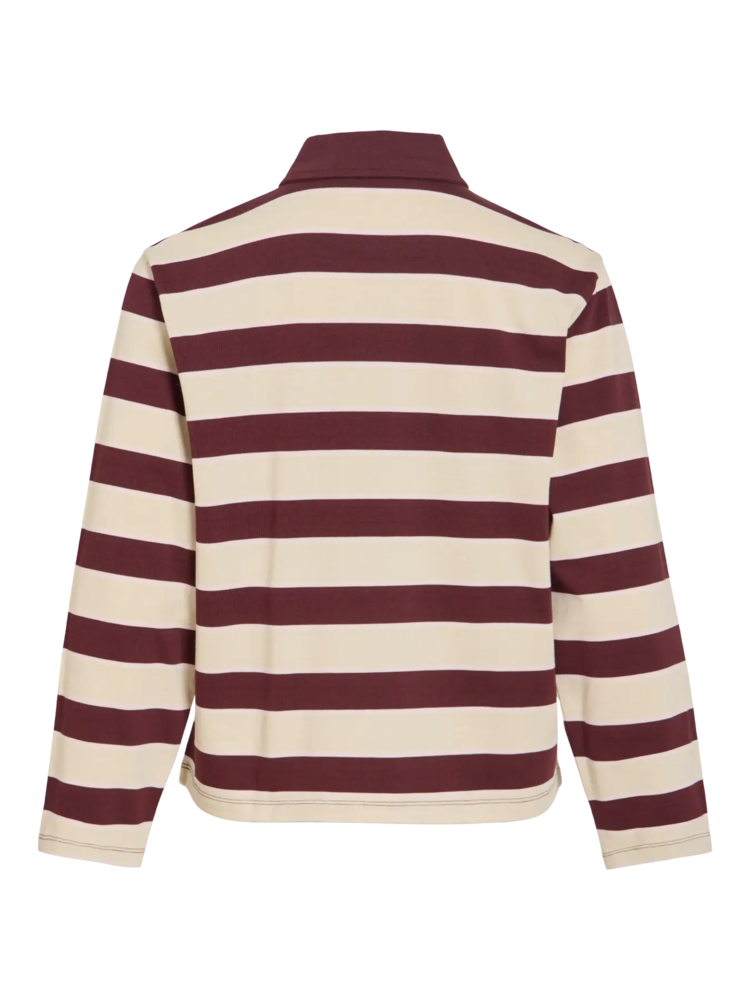 Vila Clothes visinas stripe polo
