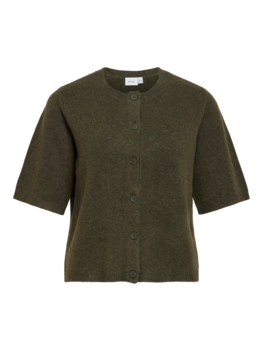 Vila Clothes viliga 1/2 sleeve cardigan -forest green