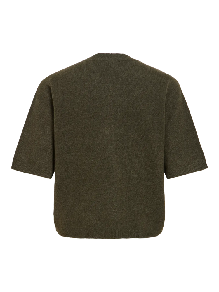 Vila Clothes viliga 1/2 sleeve cardigan -forest green