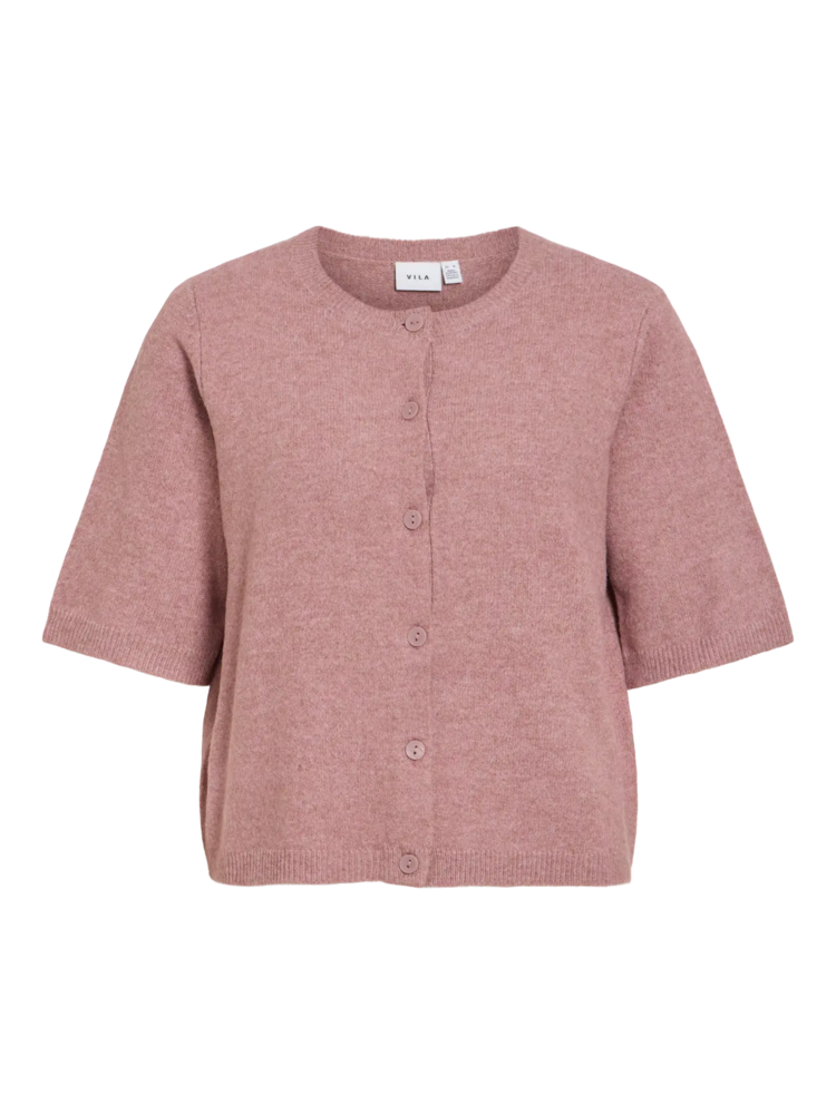 Vila Clothes viliga 1/2 sleeve cardigan - vieux rose