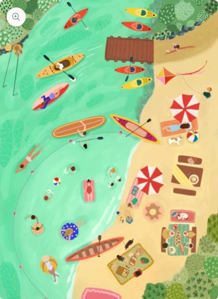 puzzel 250  stukken - lake day