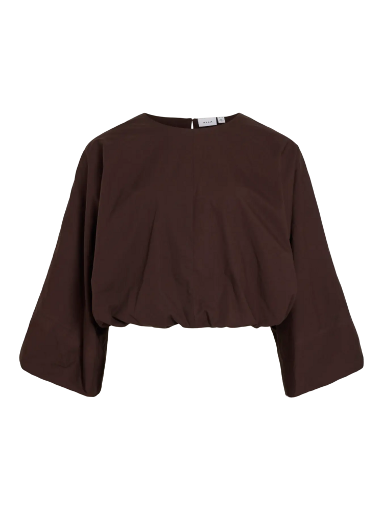 Vila Clothes vilaluna bolloon top - brown