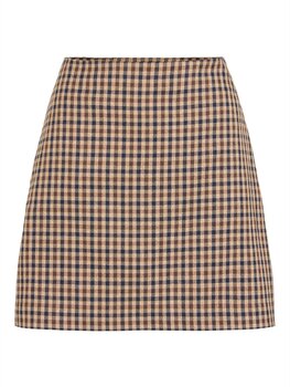 Vila Clothes viesmeralde carreaux short skirt