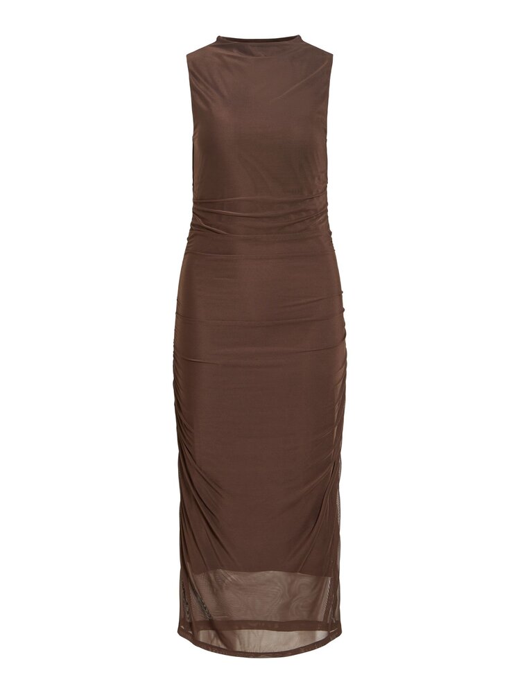 Vila Clothes vifunda bodycon dress - brown