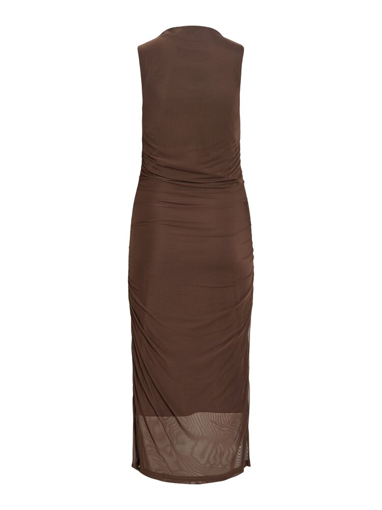 Vila Clothes vifunda bodycon dress - brown