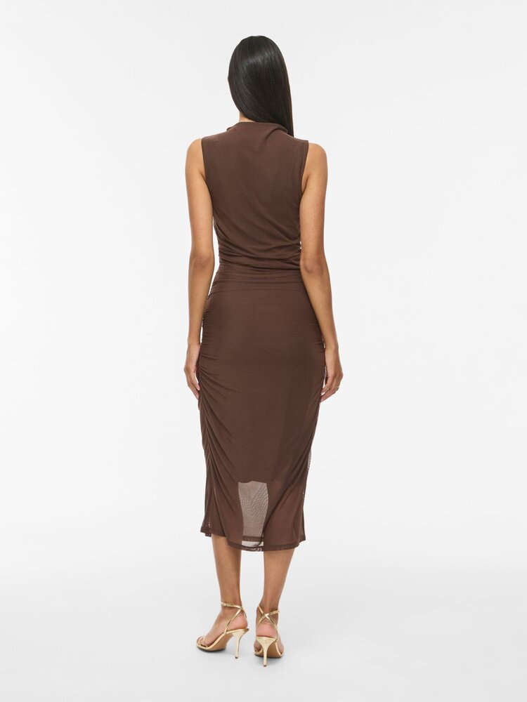 Vila Clothes vifunda bodycon dress - brown