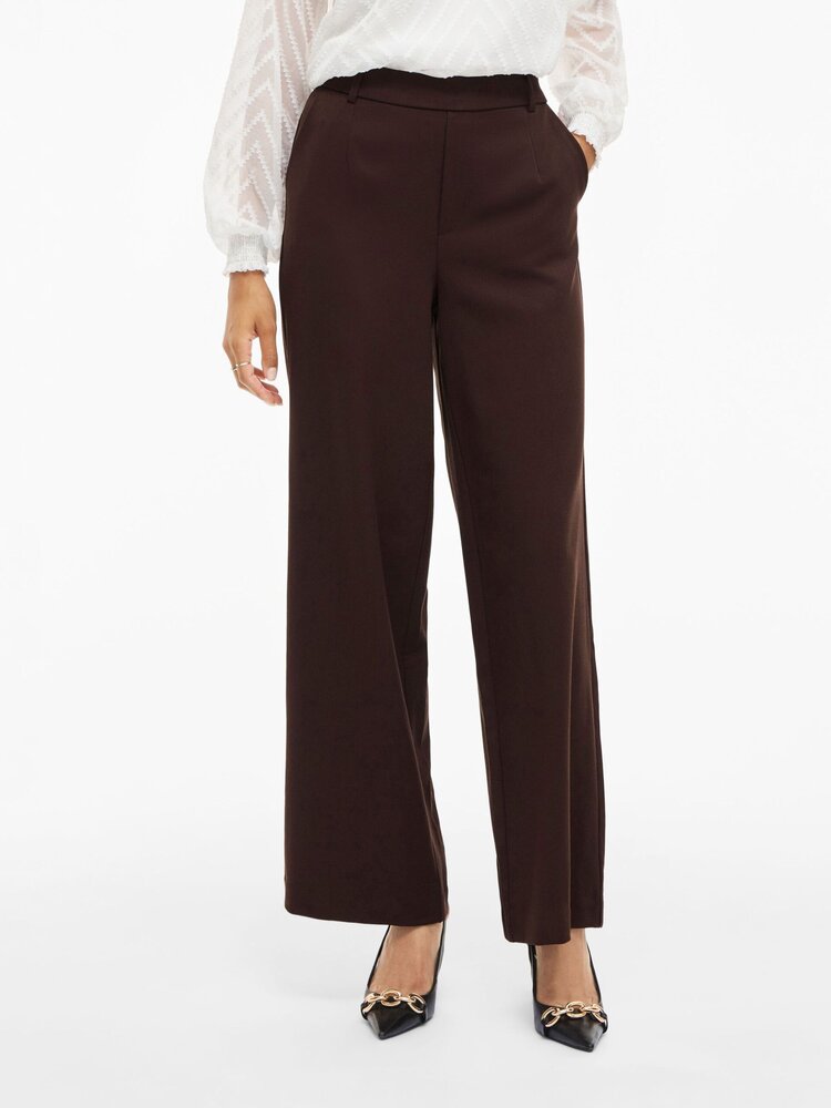 Vila Clothes vivarone tailored pant - brown
