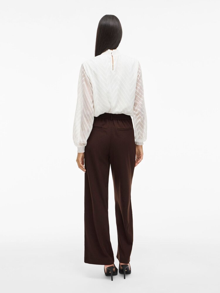 Vila Clothes vivarone tailored pant - brown