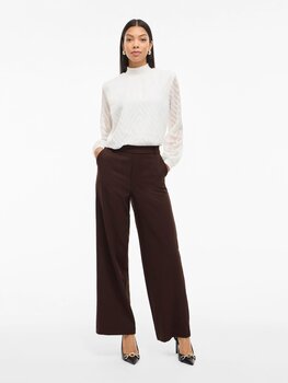 Vila Clothes vivarone tailored pant - brown