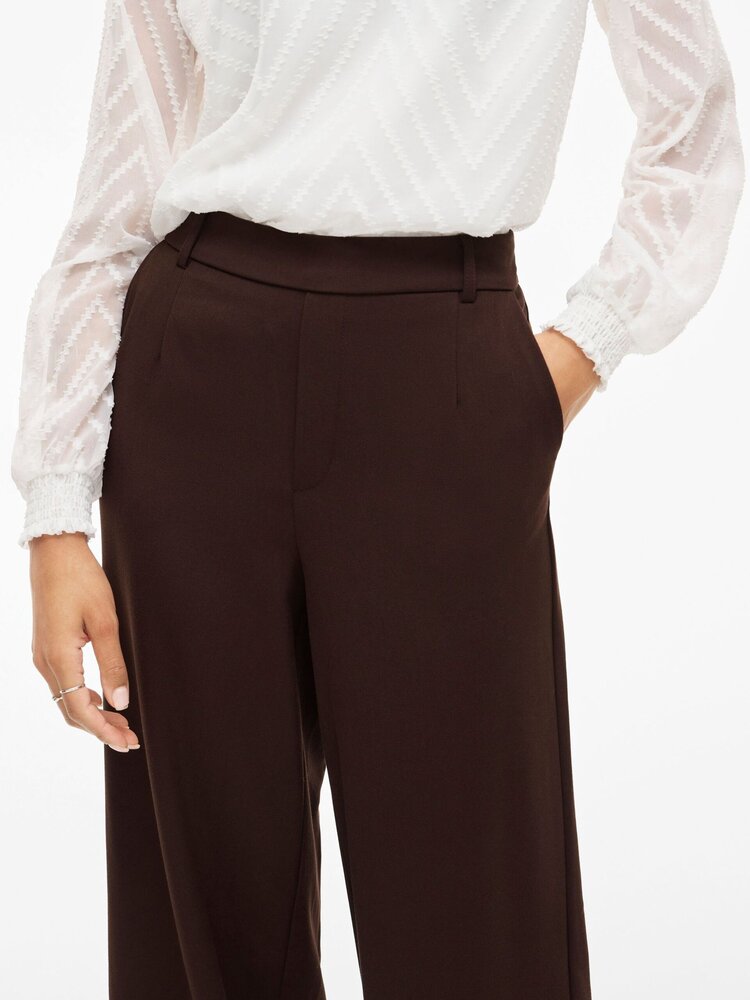 Vila Clothes vivarone tailored pant - brown