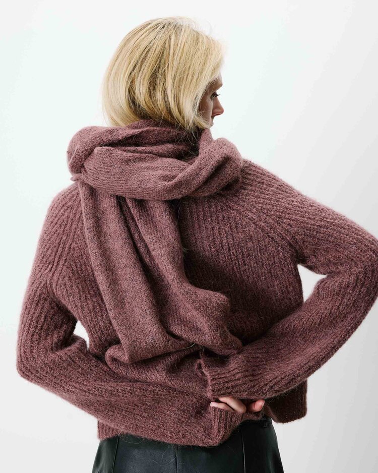 Grace & Mila aglea alpaca scarf - mauve