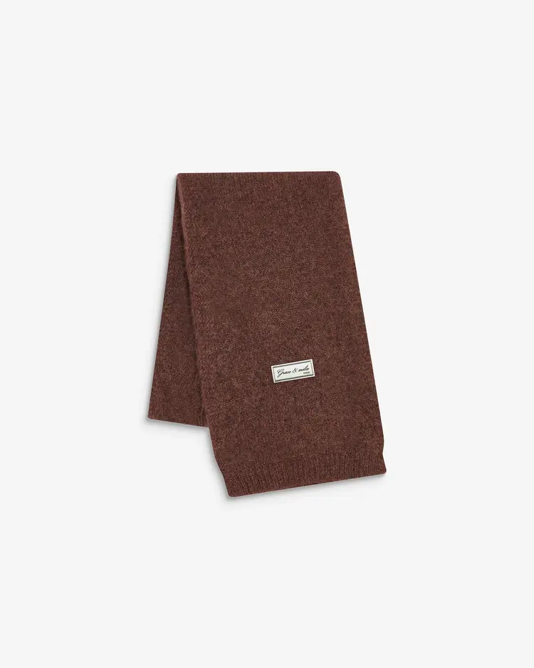 Grace & Mila aglea alpaca scarf - mauve