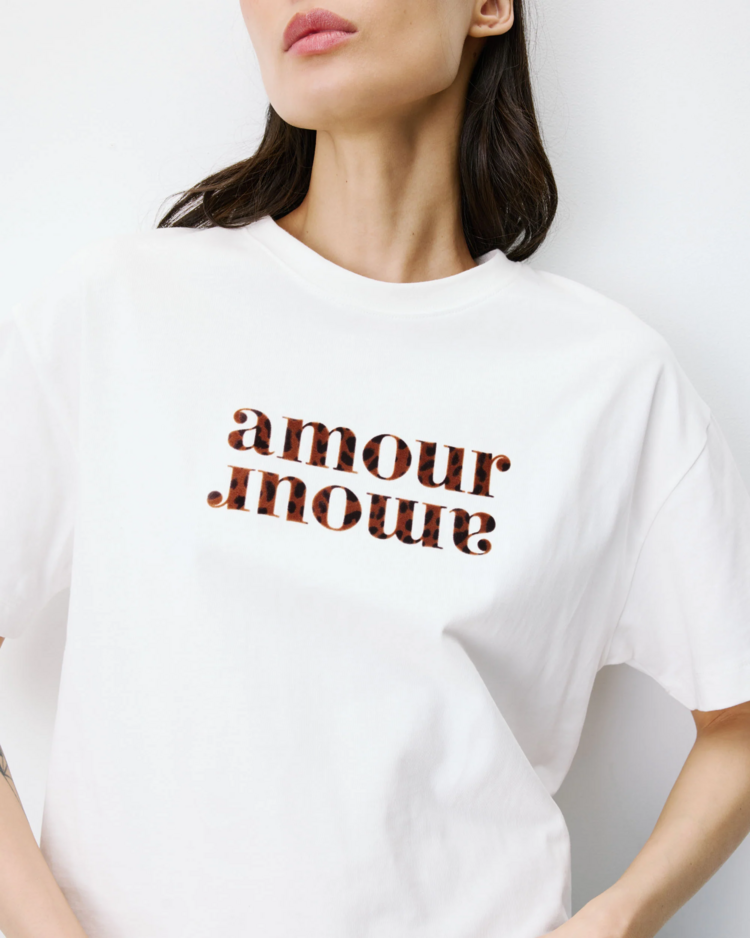 Grace & Mila anis leopard t-shirt - amour