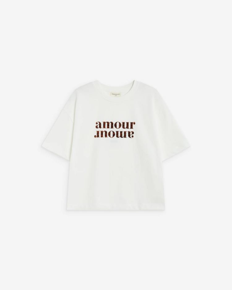 Grace & Mila anis leopard t-shirt - amour