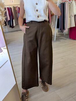 La petite étoile parrel  pantalon balloon - brun
