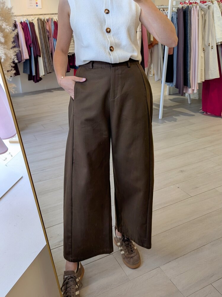 La petite étoile parrel  pantalon balloon - brun
