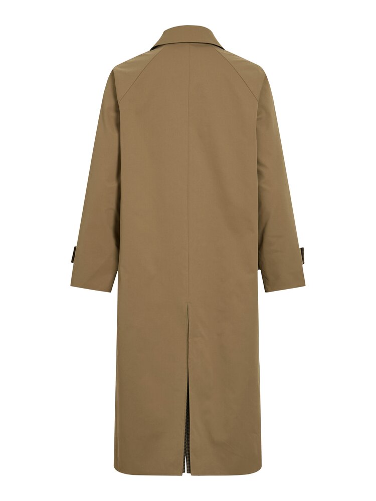 Vila Clothes vitenela long reversible trench