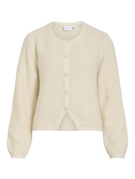 Vila Clothes vipigga thick cardigan - ecru