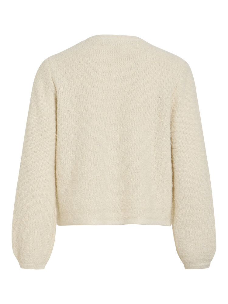 Vila Clothes vipigga thick cardigan - ecru