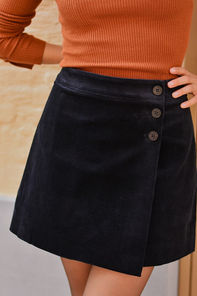 Grace & Mila adele jupe corduroy - navy