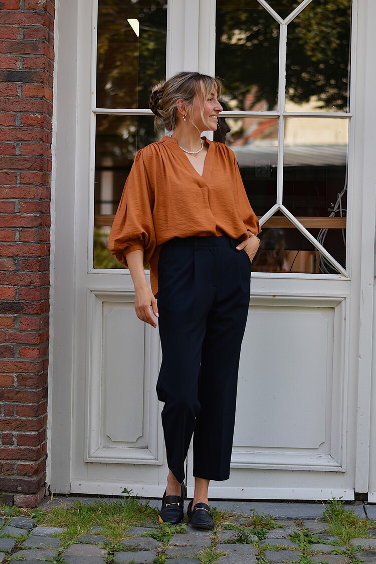 La petite étoile parot cigaret pants - marine