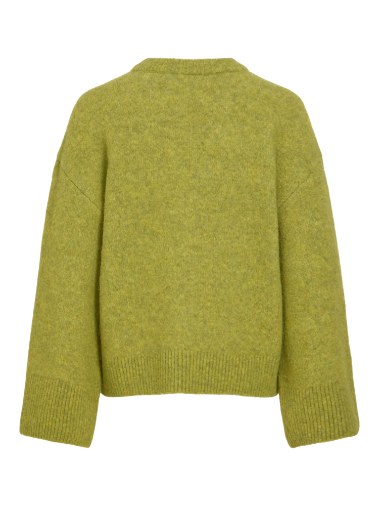 Vila Clothes viessy  wool wide pullover - olive
