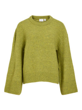 Vila Clothes viessy  wool wide pullover - olive