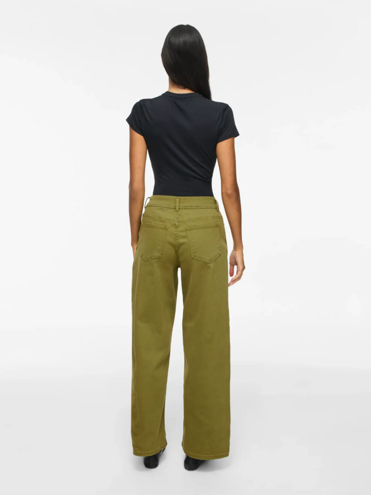Vila Clothes vichia wide leg jeans - olive